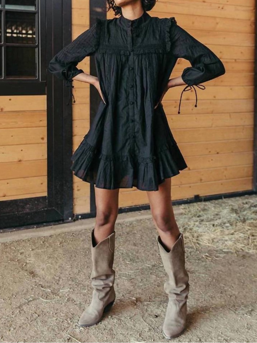 CLEOBELLA Abby Mini Dress In Black Size XS